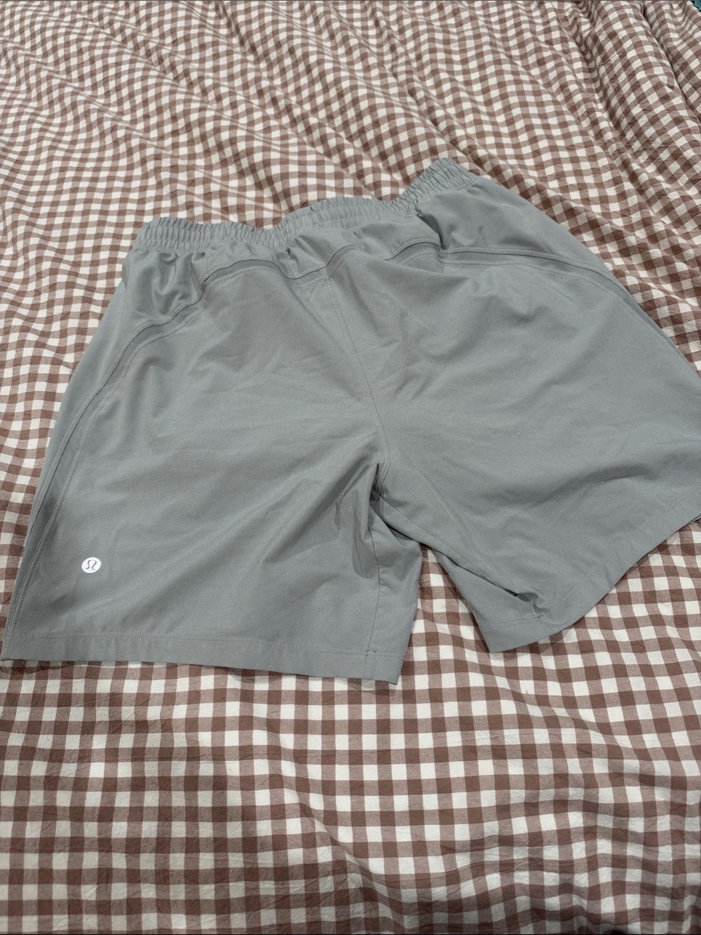 lululemon athletica Men’s Light Gray Athletic Shorts